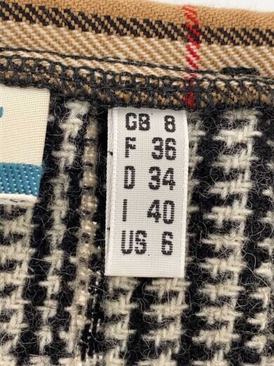 商品画像：キルトスカート/36/ウール/BLK/チェック 5