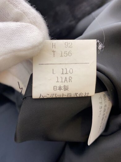 商品画像：Fond Moonbat/フーデットロングコート/85/シルク/ブラック/ライナー付/NF71-A575 5