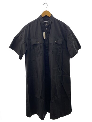 商品画像：25AW/コンパクトポプリンスタンドネックシャツワンピース/F/コットン/BLK/23-06-54-06013 1