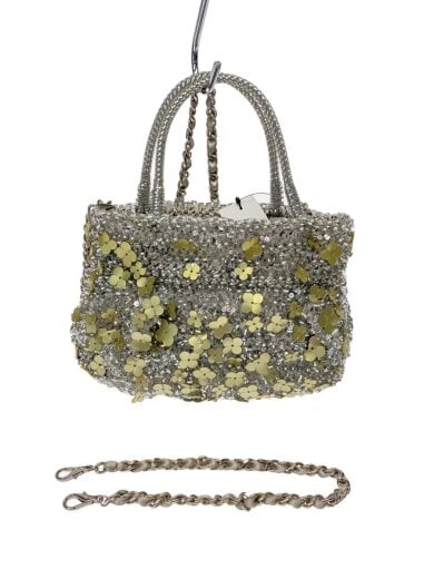 商品画像：フィオーリ/ペルラーティ/トートバッグ/PVC/シルバー/※花千切れ有 1