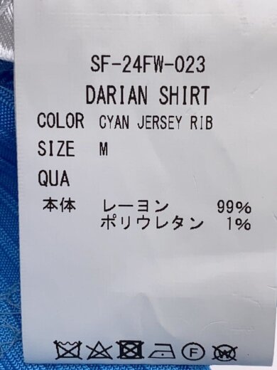 商品画像：24AW/DARIAN SHIRT/長袖シャツ/M/レーヨン/ブルー/SF-24FW-023 4