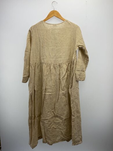 商品画像：アンティークレースギャザーワンピース/長袖ワンピース/FREE/リネン/アイボリー/SKB-2100191 2