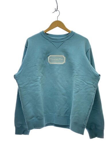 商品画像：ロゴ刺繍/スウェット/L/コットン/ブルー/343J694A0531 1