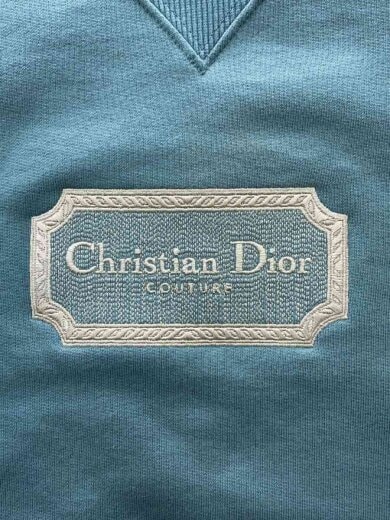 商品画像：ロゴ刺繍/スウェット/L/コットン/ブルー/343J694A0531 7