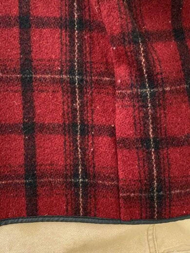 商品画像：90s/ハンティングジャケット/M/コットン/ベージュ/USA製/ウールライナー付/汚れ有 9