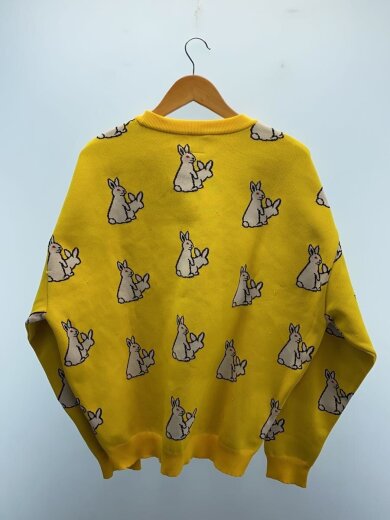 商品画像：汚れ有/ニット・セーター(厚手)/L/ポリエステル/YLW/総柄/FRK004 2