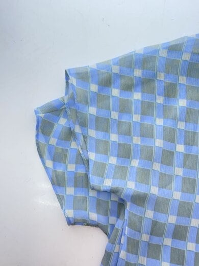 商品画像：半袖ブラウス/40/ポリエステル/ブルー/総柄 5