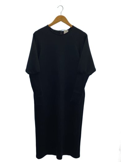 商品画像：裾リブダンボールニットワンピース/2/ポリエステル/BLK/550-85029 1