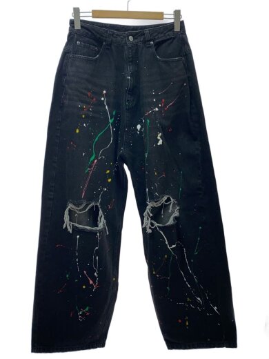 商品画像：バギーパンツ/ペンキ加工/M/デニム/ブラック/23A-PTL373-WL 1