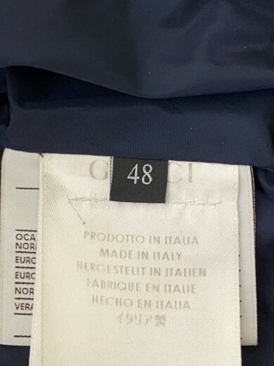 商品画像：フーデッドキルテイングダウンジャケット/48/ナイロン/ネイビー/318191 Z9687 4