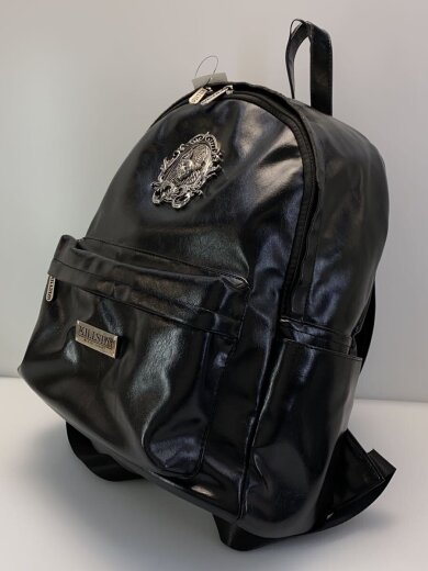 商品画像：KILL STAR/VLAD BACKPACK/フェイクレザー/ブラック/パイピング劣化有 2