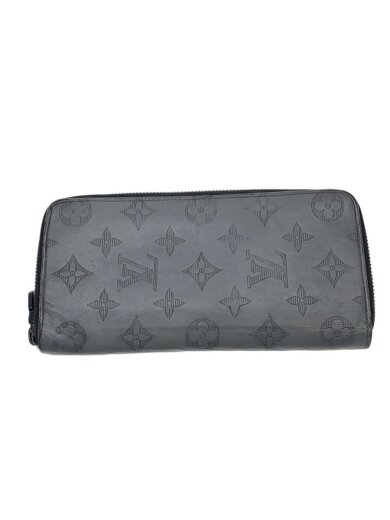 商品画像：ジッピー・ウォレット・ヴェルティカル_モノグラム・シャドウ/レザー/グレー総柄/メンズ 1