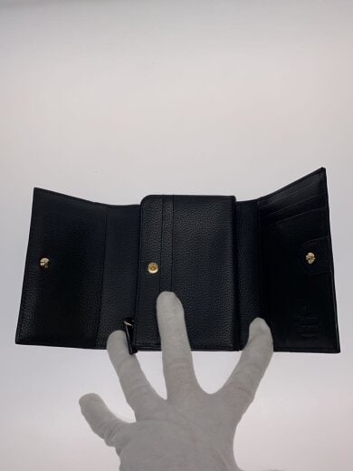 商品画像：三つ折り財布/レザー/BLK/メンズ/1320952074 4