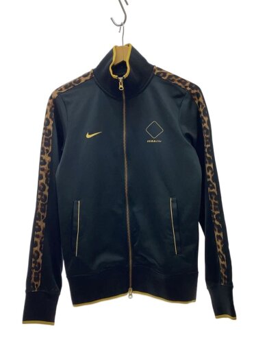 商品画像：×F.C.R.B./トラックジャケット/S/ポリエステル/ブラック/レオパード/440616-010 1