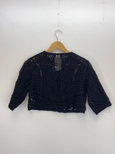 商品画像：ハーフスリーブレースボレロ/FREE/コットン/ブラック/GAK-05010-A 2