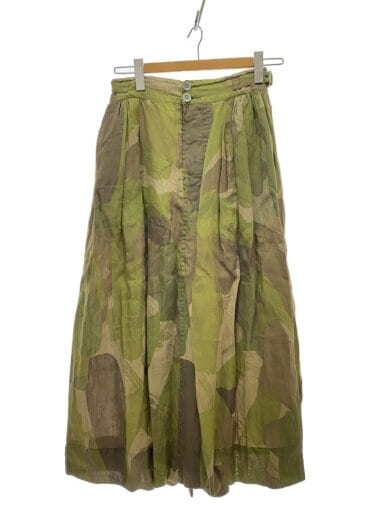 商品画像：BRITISH ARMY SKIRT CAMO/ロングスカート/8/リネン/カーキ/カモフラ 1