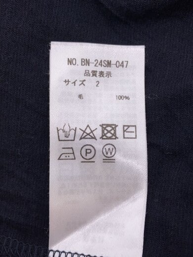 商品画像：24SS/SUMMER WOOL T-SHIRT/Tシャツ/2/ウール/BLK/BN-24SM-047// 4