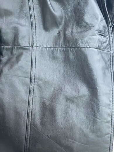 商品画像：ボタン欠損、緩み有/ライナー欠品/Leather Long Coat/L/レザー/ブラック// 6