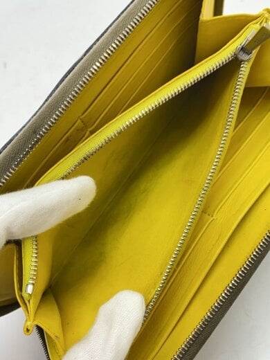 商品画像：ラージ ジップウォレット/長財布/レザー/ベージュ/レディース 5