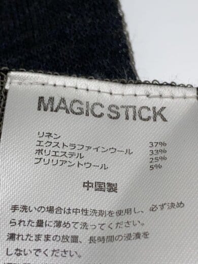 商品画像：リバーシブルニット/バンダナ/ストール/リネン/ブラック/総柄/レディース// 2