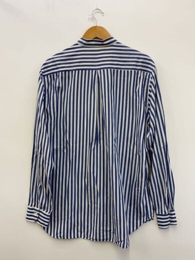商品画像：バンドカラーシャツ/42/コットン/ブルー/ストライプ/イタリア製// 2