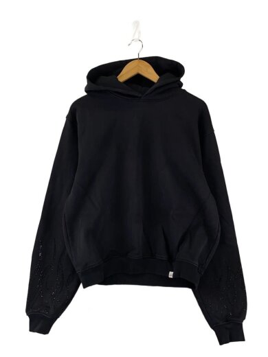 商品画像：A.Y.U Hoodie/ラインストーンパーカー/M/コットン/ブラック// 1
