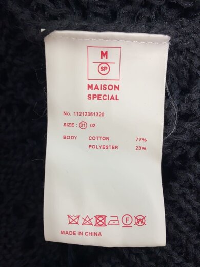 商品画像：カーディガン(薄手)/1/コットン/BLK/無地/11212361320 4