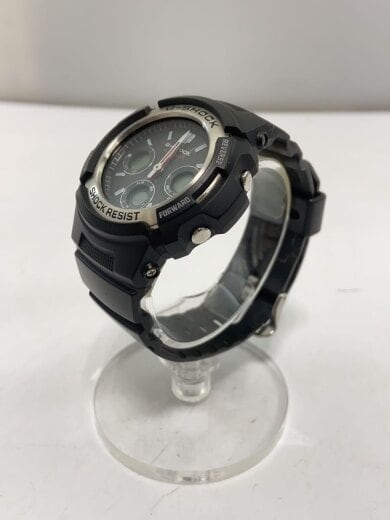 商品画像：クォーツ腕時計/アナログ/ラバー/GRY/BLK/AWG-M100 2