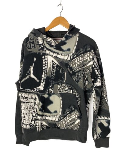 商品画像：パーカー/S/コットン/BLK/総柄/HF9307-045 1