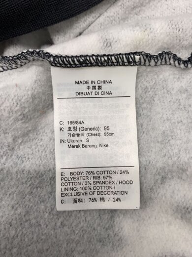 商品画像：パーカー/S/コットン/BLK/総柄/HF9307-045 4