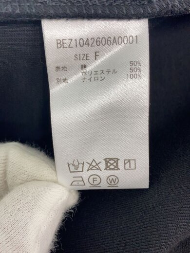 商品画像：スウェット/FREE/コットン/BLK/無地/BEZ1042606A0001 4