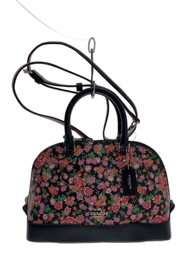 商品画像：ハンドバッグ/レザー/ブラック/総柄 1