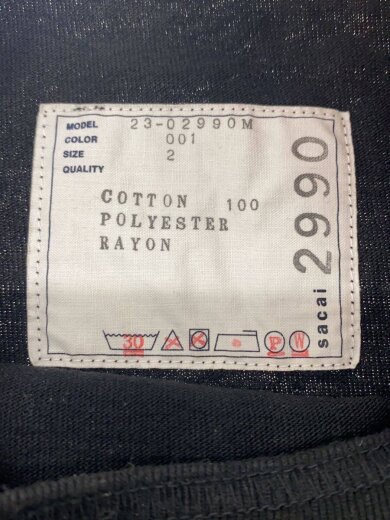 商品画像：Tシャツ/2/コットン/ブラック/23-02990M/23SS/Eric Haze Patch T-Shirt 3