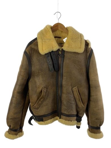 商品画像：フライトジャケット/40/レザー/ブラウン/無地 1