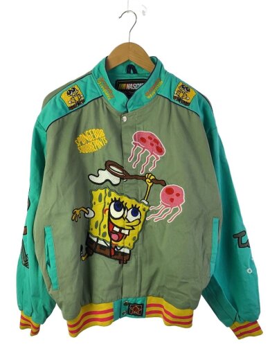 商品画像：ジャケット/XXL/コットン/グリーン/スポンジボブ 1
