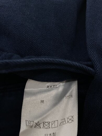 商品画像：ボトム/3L/コットン/ネイビー/無地 5