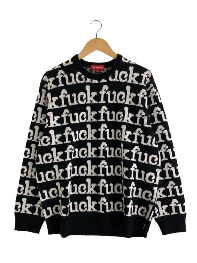 商品画像：ニット・セーター(厚手)/L/アクリル/BLK/総柄// 1