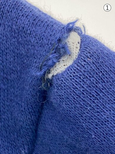 商品画像：ジップパーカー/コットン/ネイビー/YKKピンロック/裏地サーマル 5