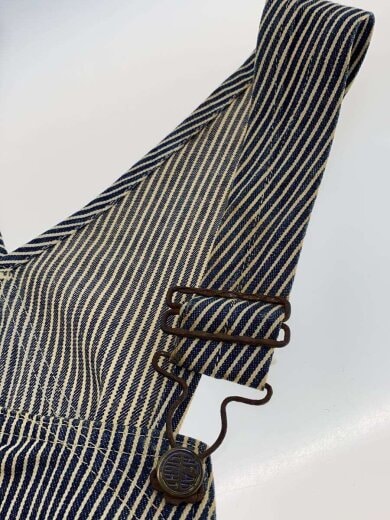 商品画像：オーバーオール/コットン/ネイビー/ストライプ/40s-/ヒッコリー/ 5