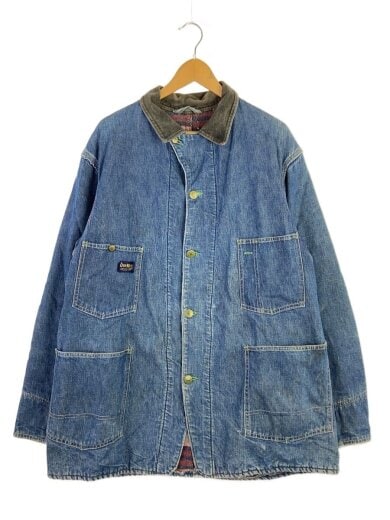 商品画像：カバーオール/コットン/インディゴ/50s/首振りデカボタン/ブランケット付 1