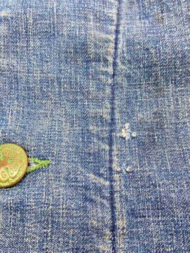 商品画像：カバーオール/コットン/インディゴ/50s/首振りデカボタン/ブランケット付 6