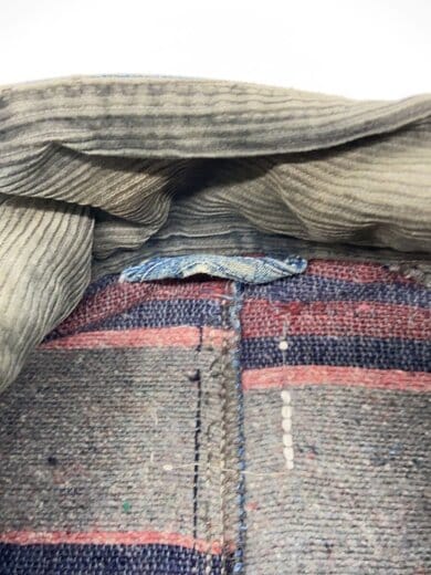 商品画像：カバーオール/コットン/インディゴ/50s/首振りデカボタン/ブランケット付 7