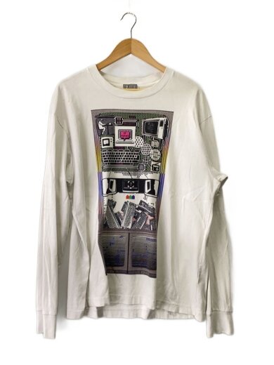 商品画像：長袖Tシャツ/L/コットン/WHT// 1