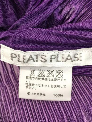画像：PLEATS PLEASE ISSEY MIYAKEプリーツ/タートルネックノースリーブカットソー/3/ポリエステル/PUP/pp93-fk8833