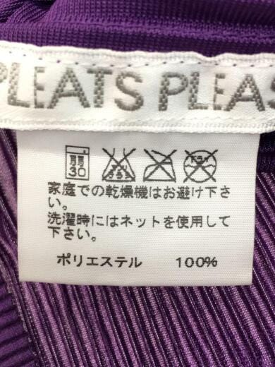 画像：PLEATS PLEASE ISSEY MIYAKEプリーツ/タートルネックノースリーブカットソー/3/ポリエステル/PUP/pp93-fk8835