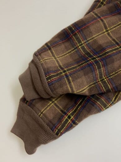 商品画像：ダッフル/ファー/ブルゾン/XL/ウール/BRW/チェック// 5