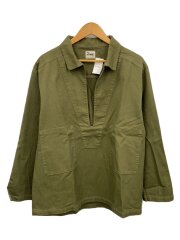 HOWIE/長袖ブラウス/FREE/コットン/KHK/無地/23-AW4