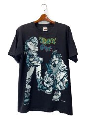90s/ラップT/両面プリント/Tシャツ/M/コットン/BLK