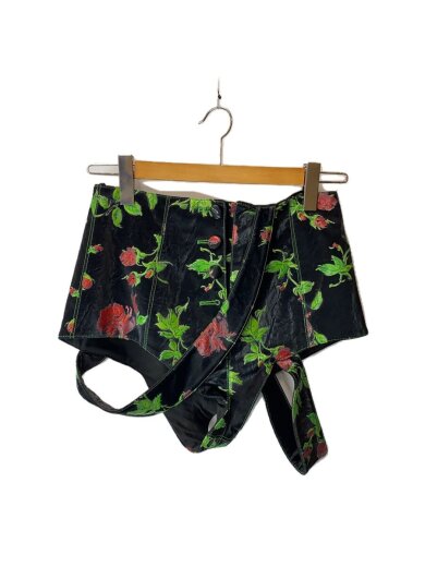 商品画像：ショートパンツ/M/--/BLK/花柄 1