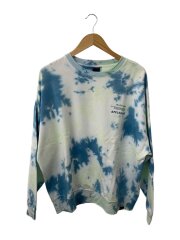 Tie Dye Crew Sweat/タグ付き/スウェット/L/コットン/BLU
